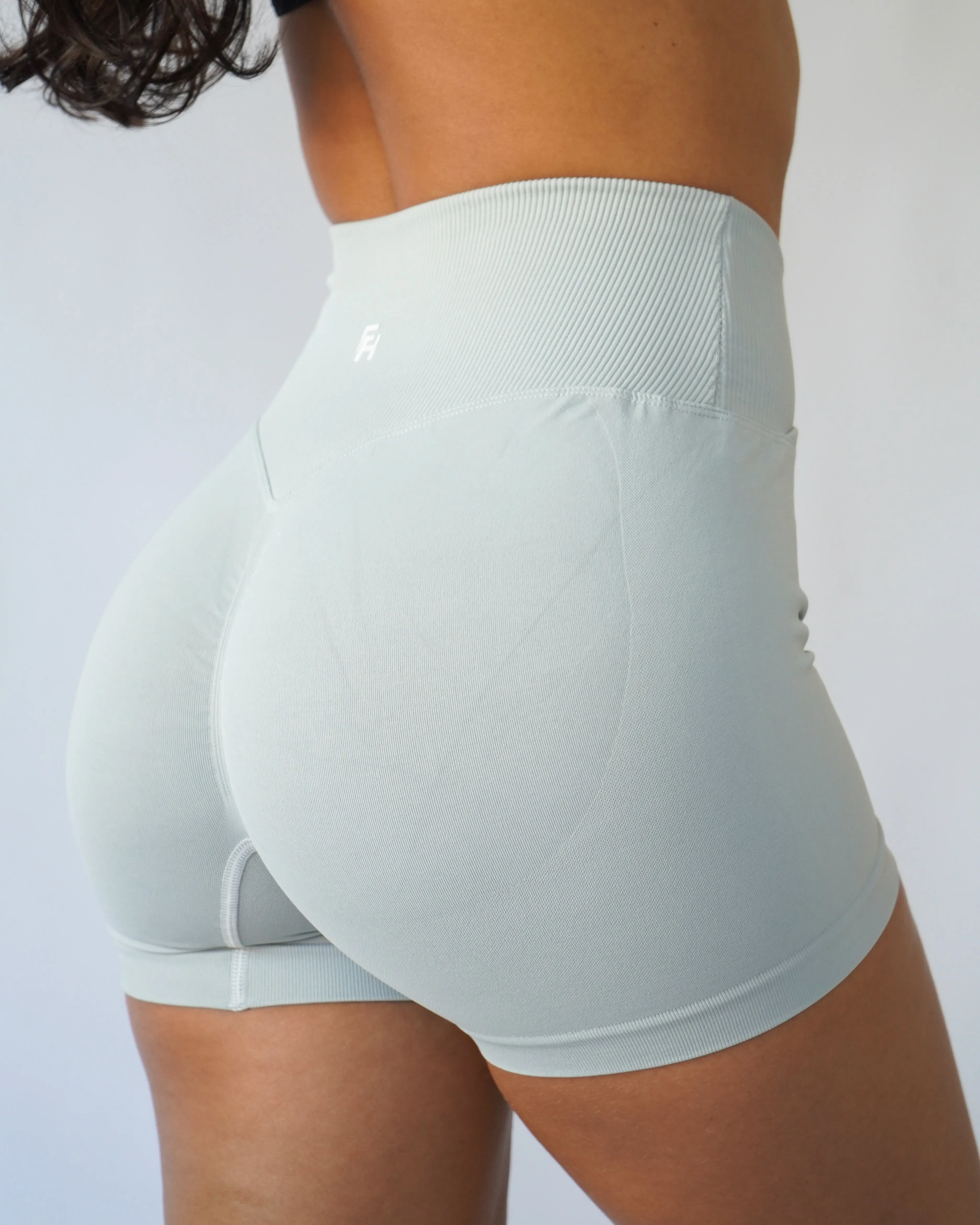 Enhance Contour V-Waist Shorts 4" - Ash sold by First Health Apparel product image thumbnail 4