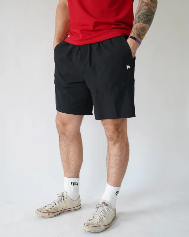 Everyday Shorts 7" - Black sold by First Health Apparel