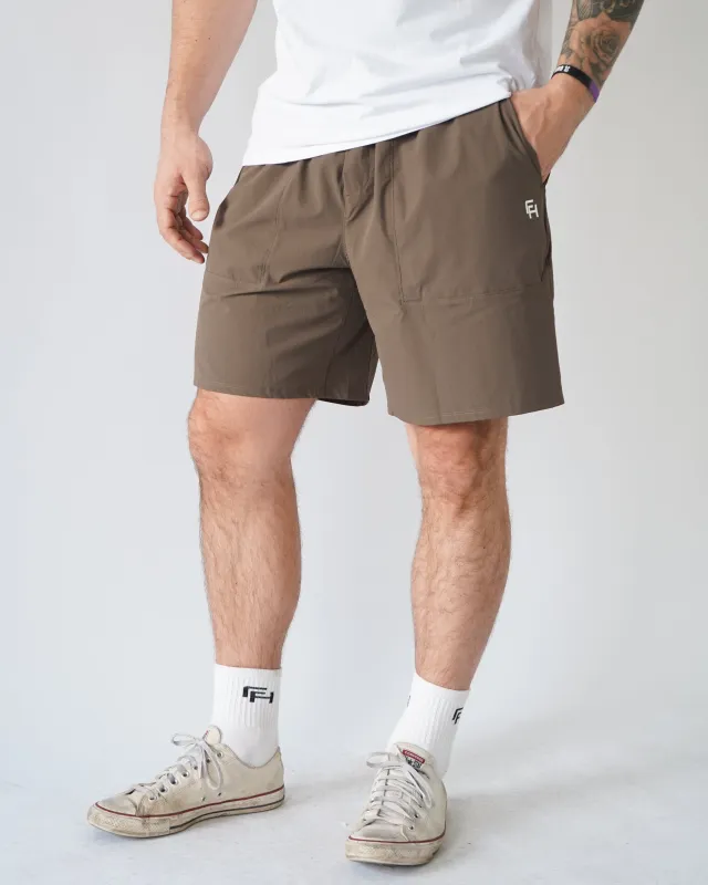 Everyday Shorts 7" - Desert sold by First Health Apparel
