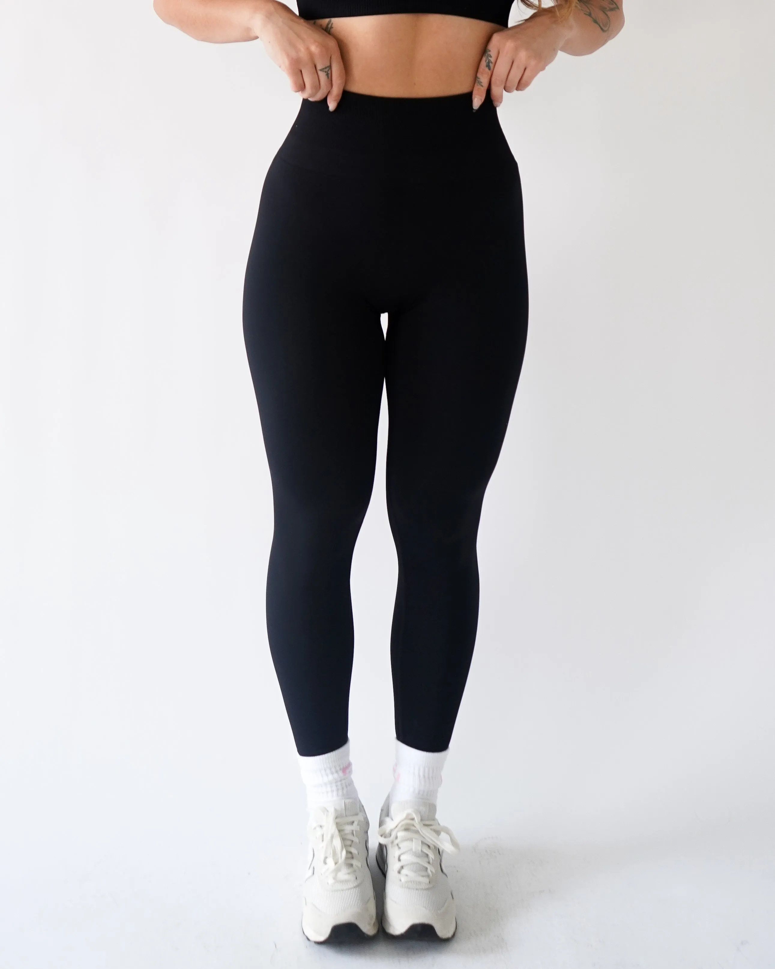 Enhance Leggings 25" - Licorice sold by First Health Apparel product image thumbnail 3