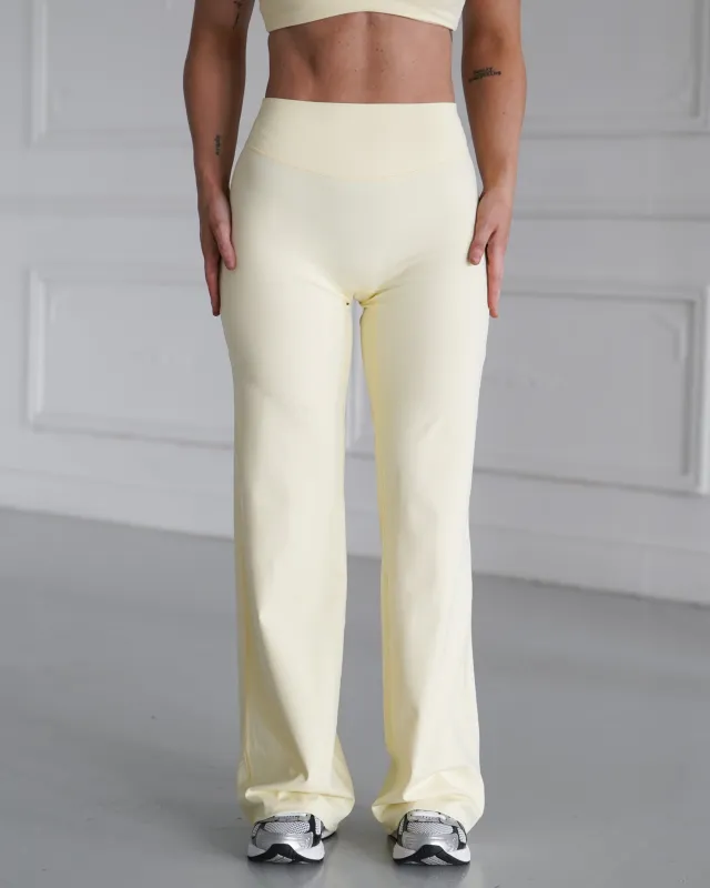 Hatha Straight Leg Pants - Butter sold by First Health Apparel