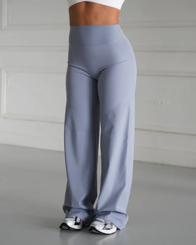Hatha Straight Leg Pants - Dusty Blue sold by First Health Apparel