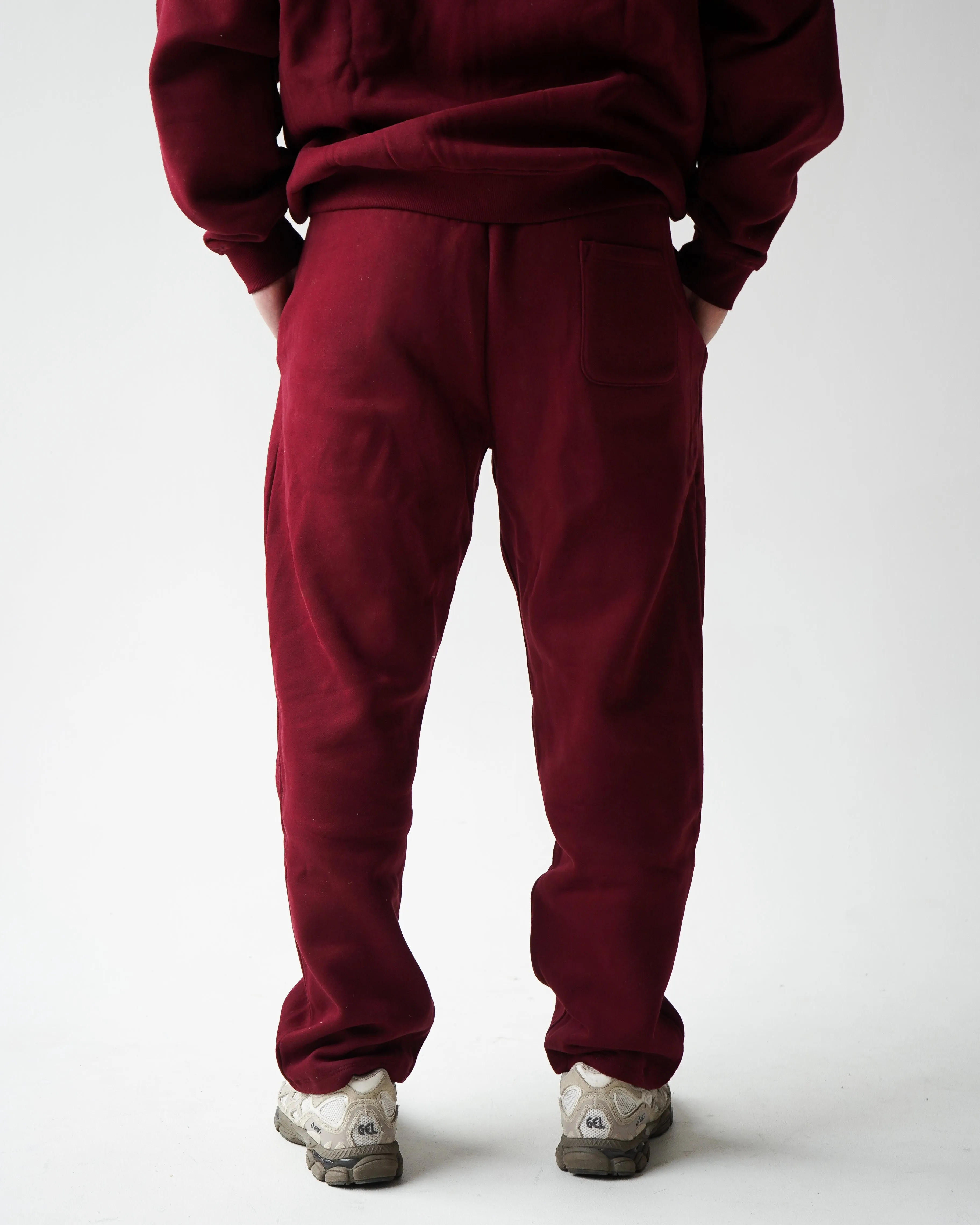 Reset Straight-Leg Sweatpants - Burgundy sold by First Health Apparel product image thumbnail 4