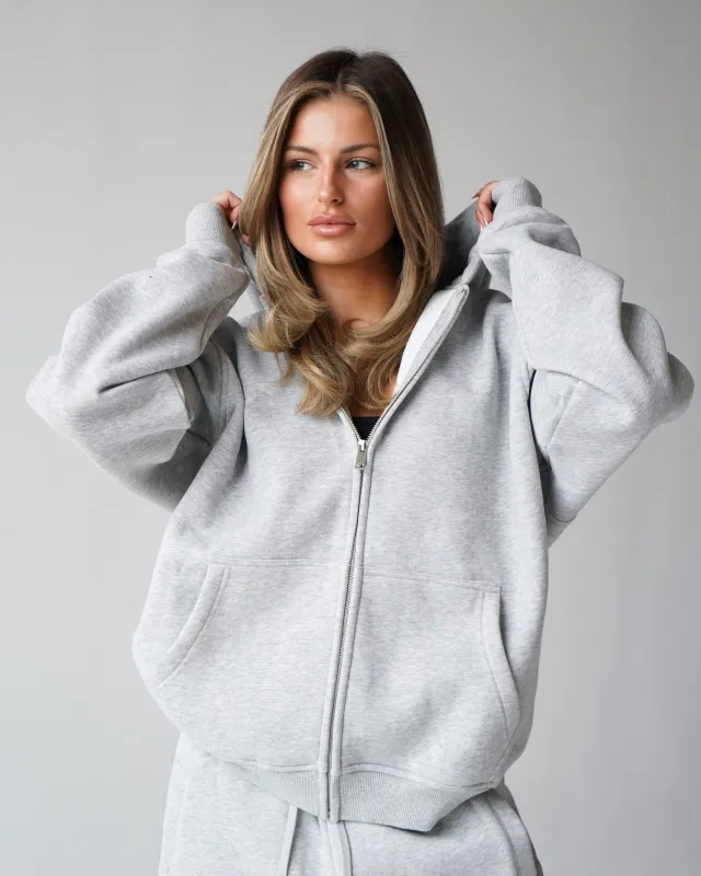 Reset Zip-Up Hoodie - Heather Gray sold by First Health Apparel
