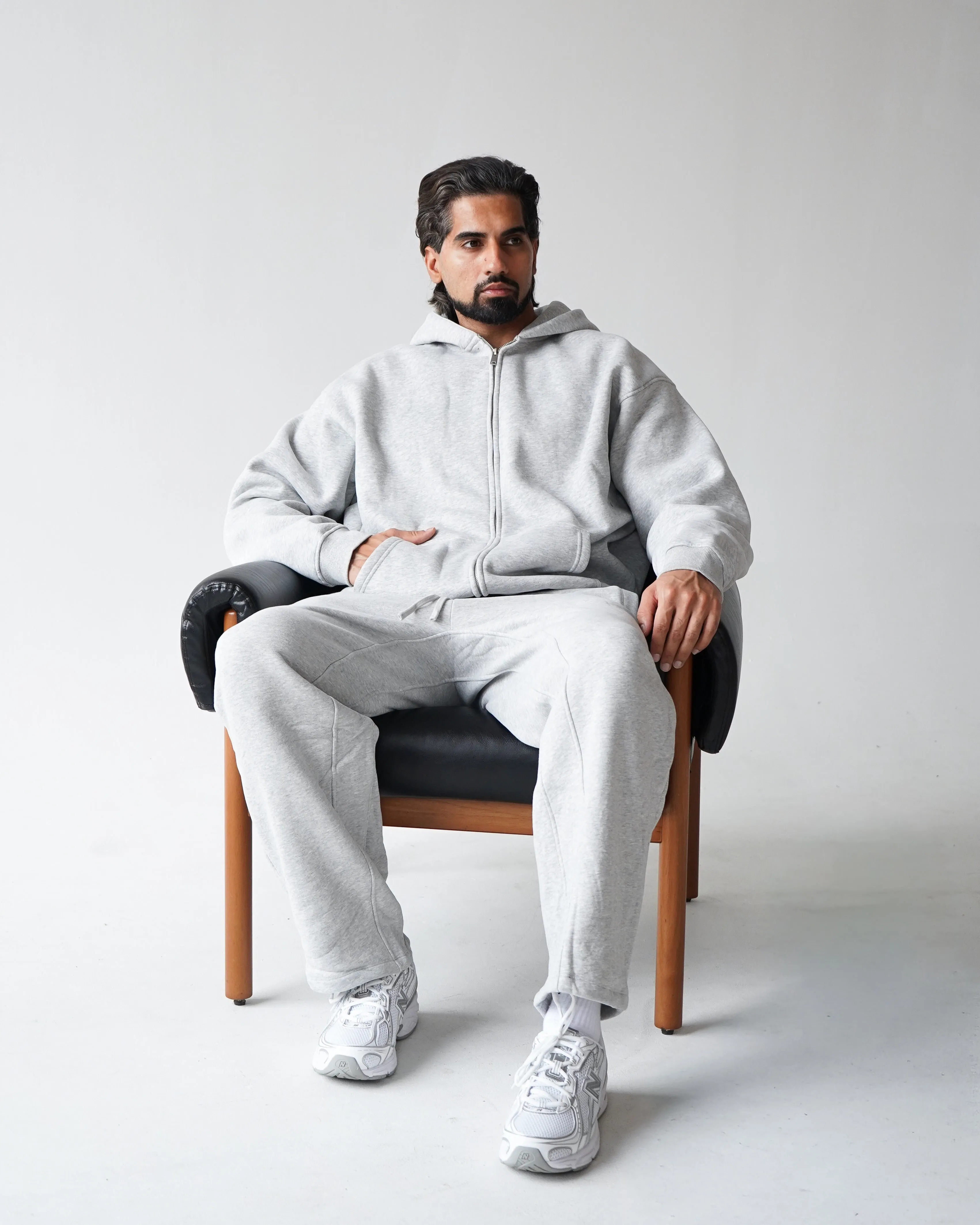 Reset Zip-Up Hoodie - Heather Gray sold by First Health Apparel product image thumbnail 2