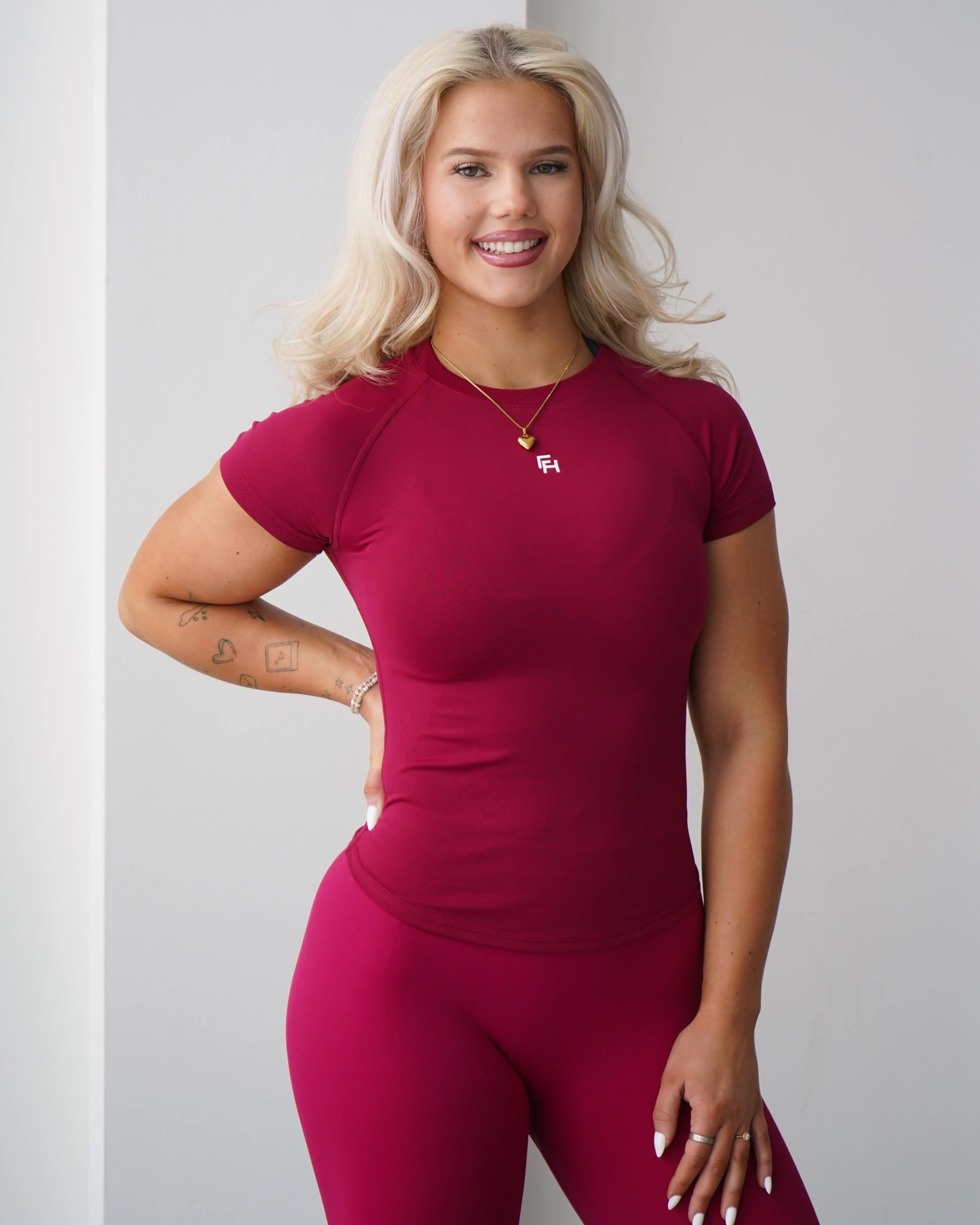 Ascend T-Shirt - Pomegranate sold by First Health Apparel product image thumbnail 2