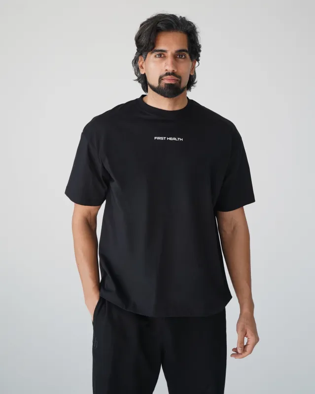 Comfort Tee - Black made by First Health Apparel