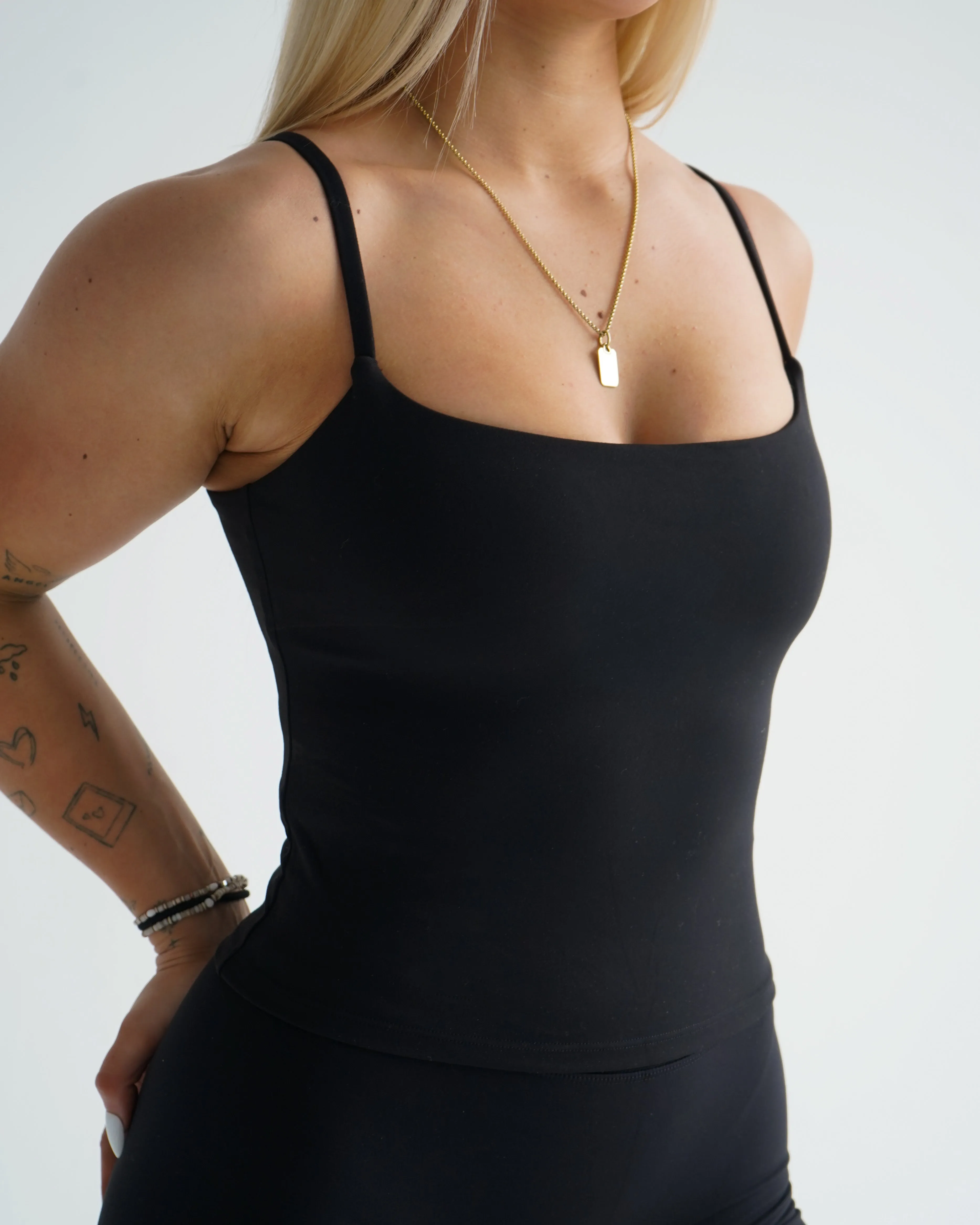 Hatha Cami Tank - Black sold by First Health Apparel product image thumbnail 3