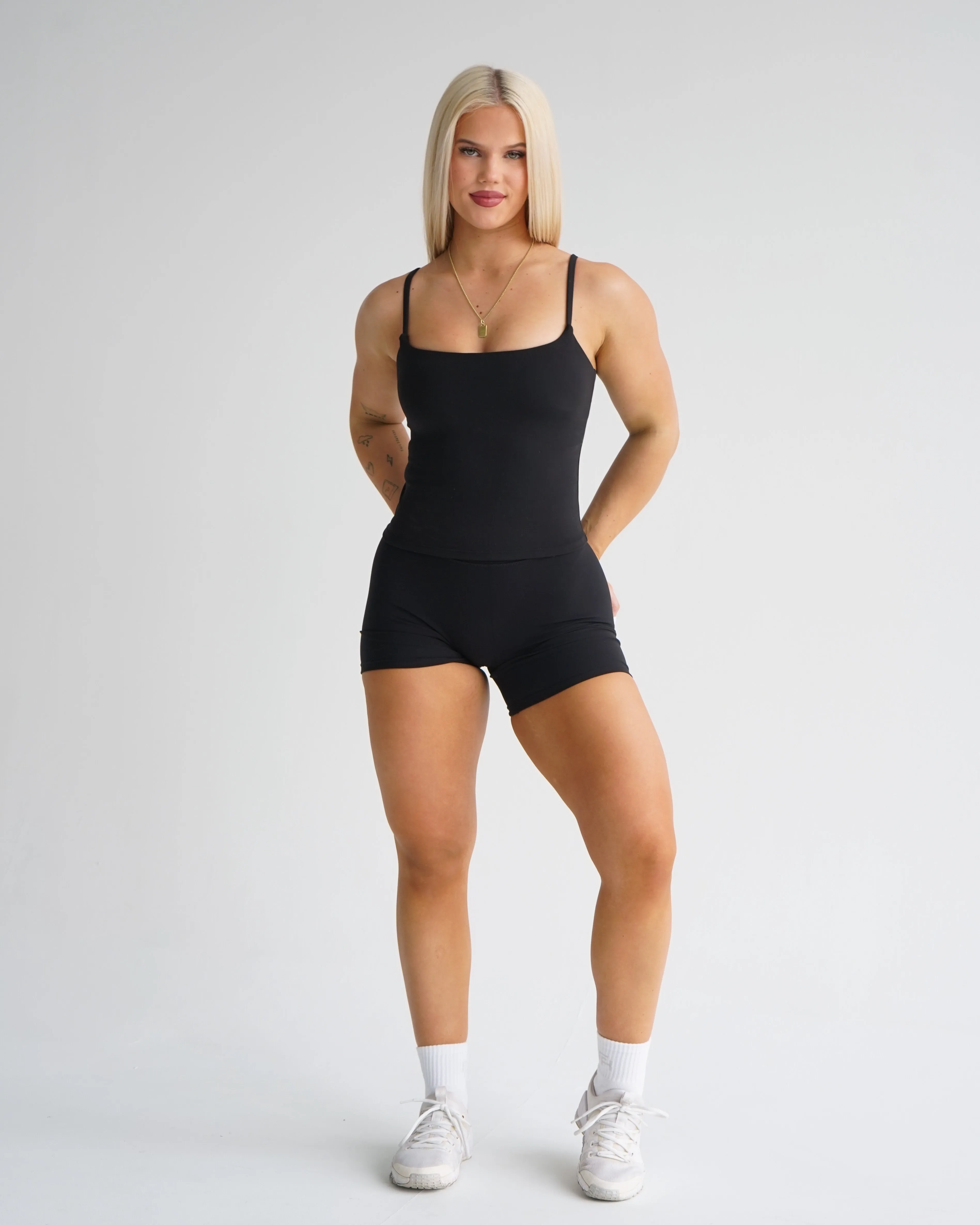 Hatha Cami Tank - Black sold by First Health Apparel product image thumbnail 2