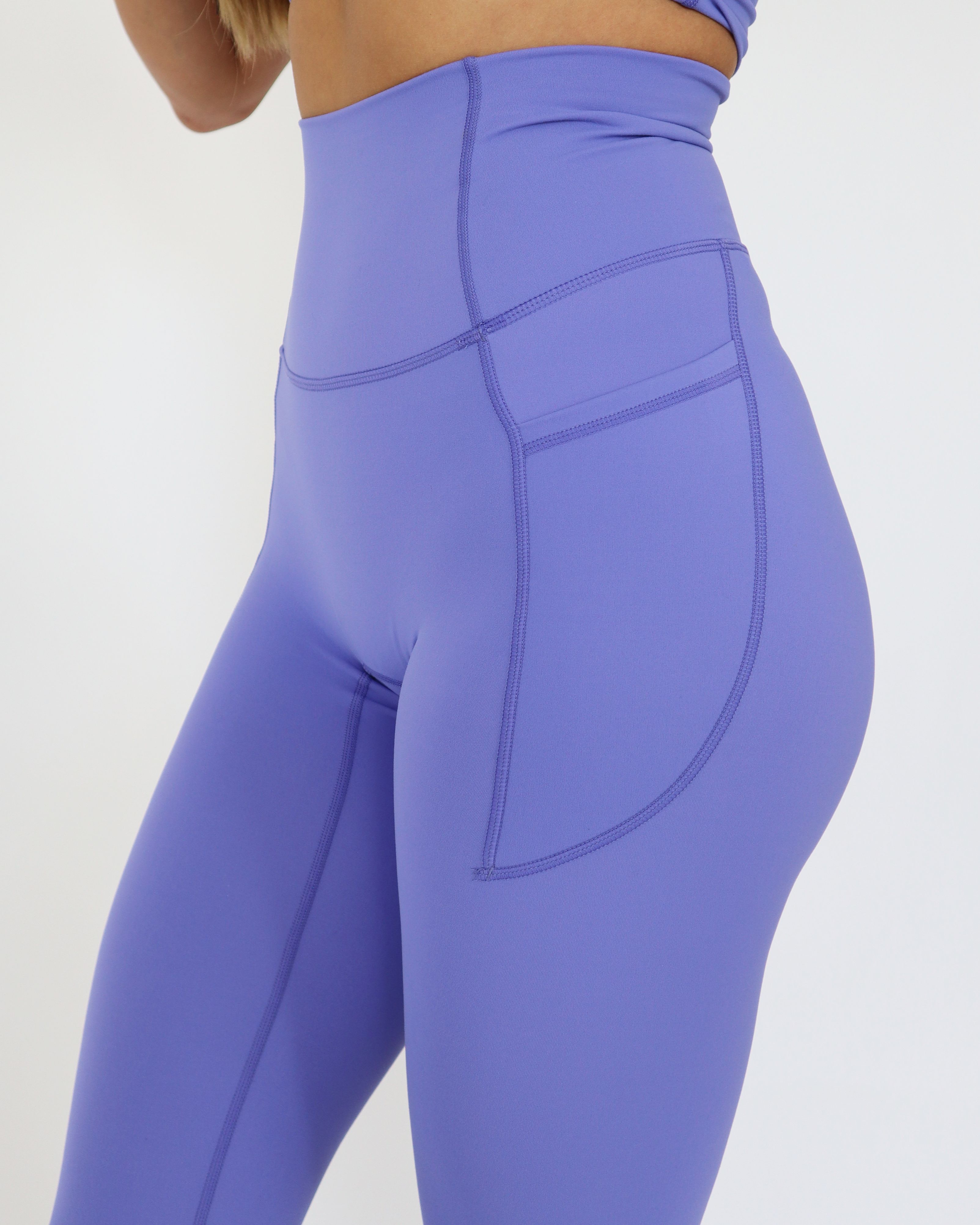 PERFORMANCE POCKET LEGGINGS - Very Peri sold by First Health Apparel product image thumbnail 2
