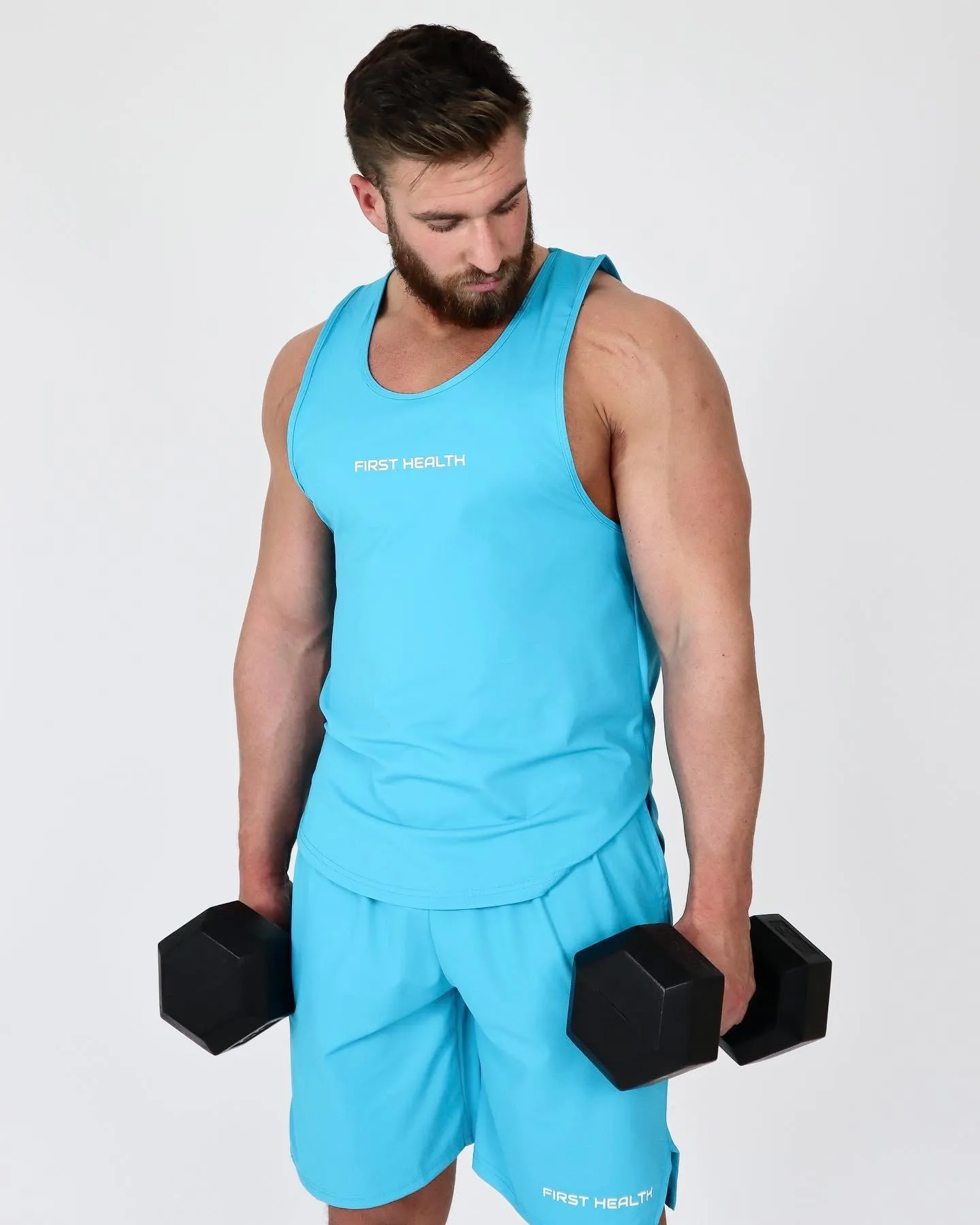 Performance Tank Top - Sky sold by First Health Apparel