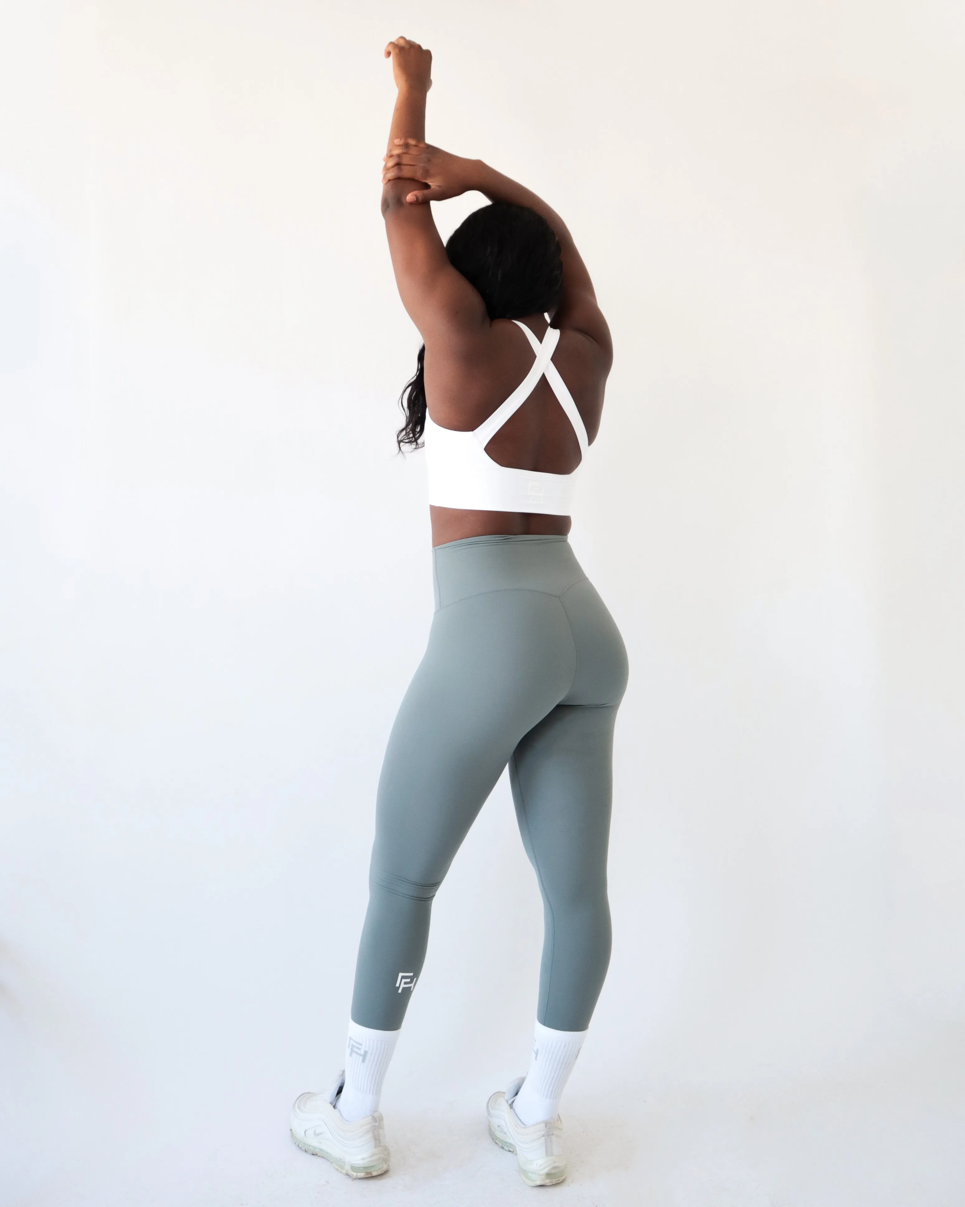 PERFORMANCE SCRUNCH BRA - White sold by First Health Apparel product image thumbnail 3