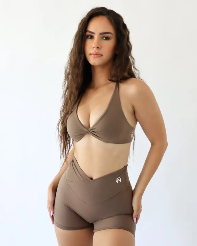 Onyx Sports Bra - Oak sold by First Health Apparel