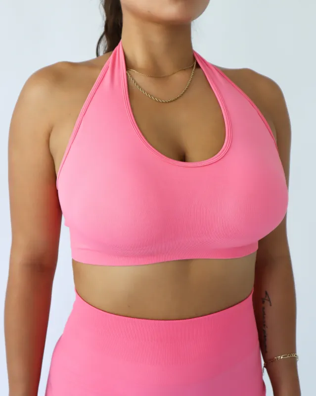 Enhance Halter Top - Coral sold by First Health Apparel