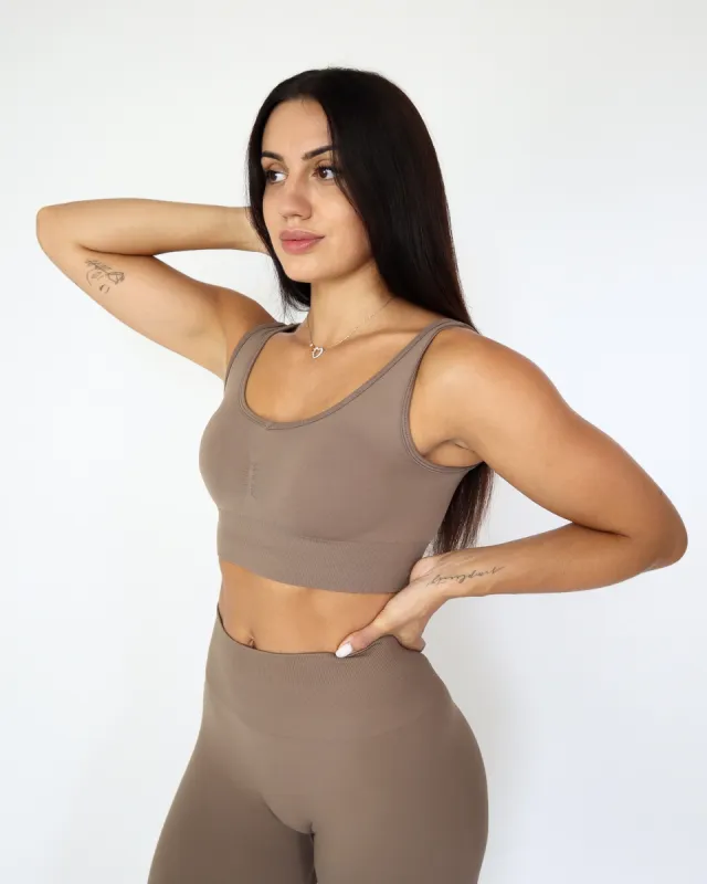 Enhance Sports Bra - Latte sold by First Health Apparel