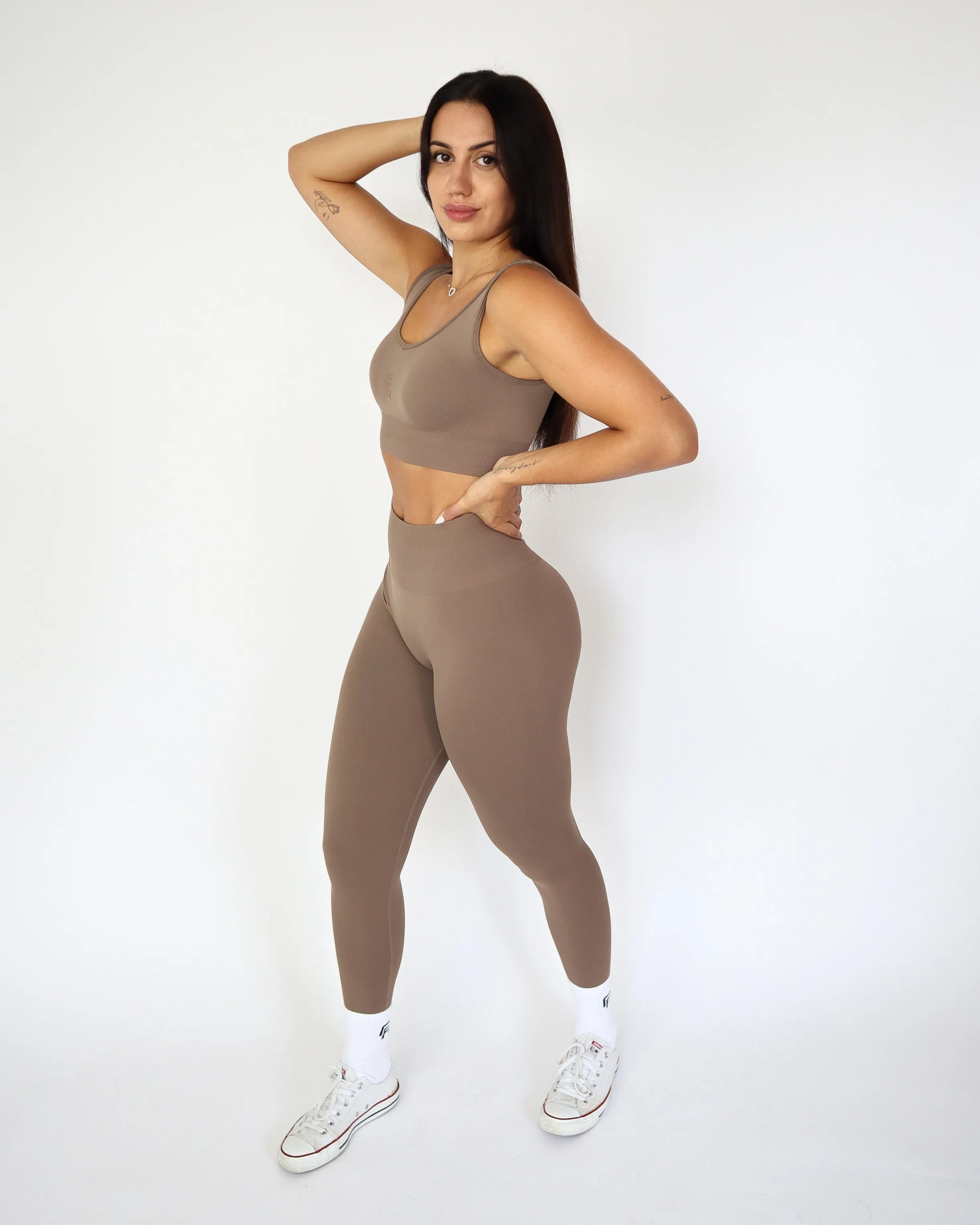 Enhance Sports Bra - Latte sold by First Health Apparel product image thumbnail 4