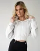 Lounge Cropped Zip-Up Hoodie - Heather Gray sold by First Health Apparel