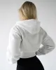 Lounge Cropped Zip-Up Hoodie - Heather Gray sold by First Health Apparel