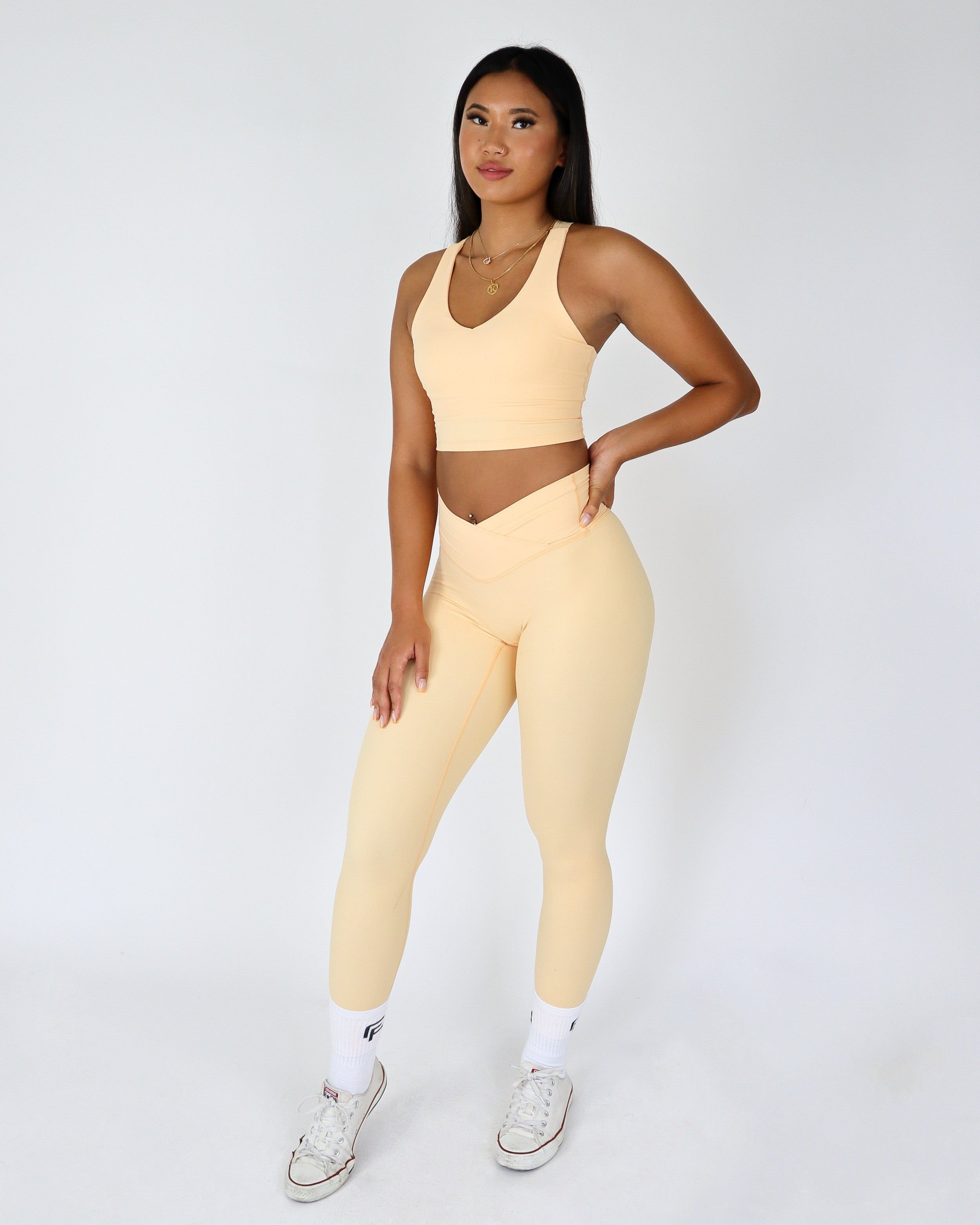 ONYX CROP TOP - Caramel Cream sold by First Health Apparel product image thumbnail 2