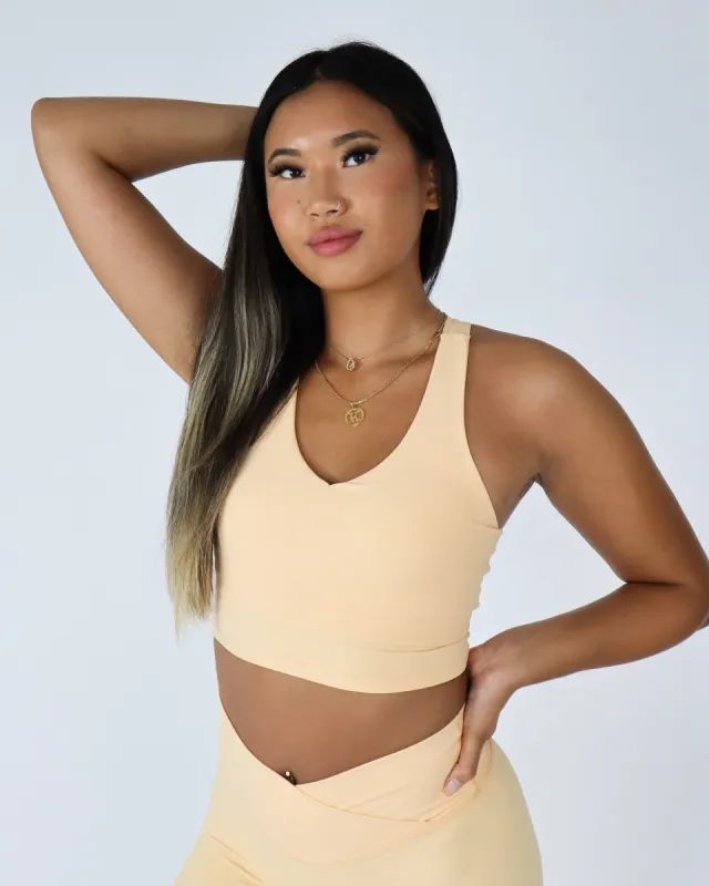 ONYX CROP TOP - Caramel Cream sold by First Health Apparel