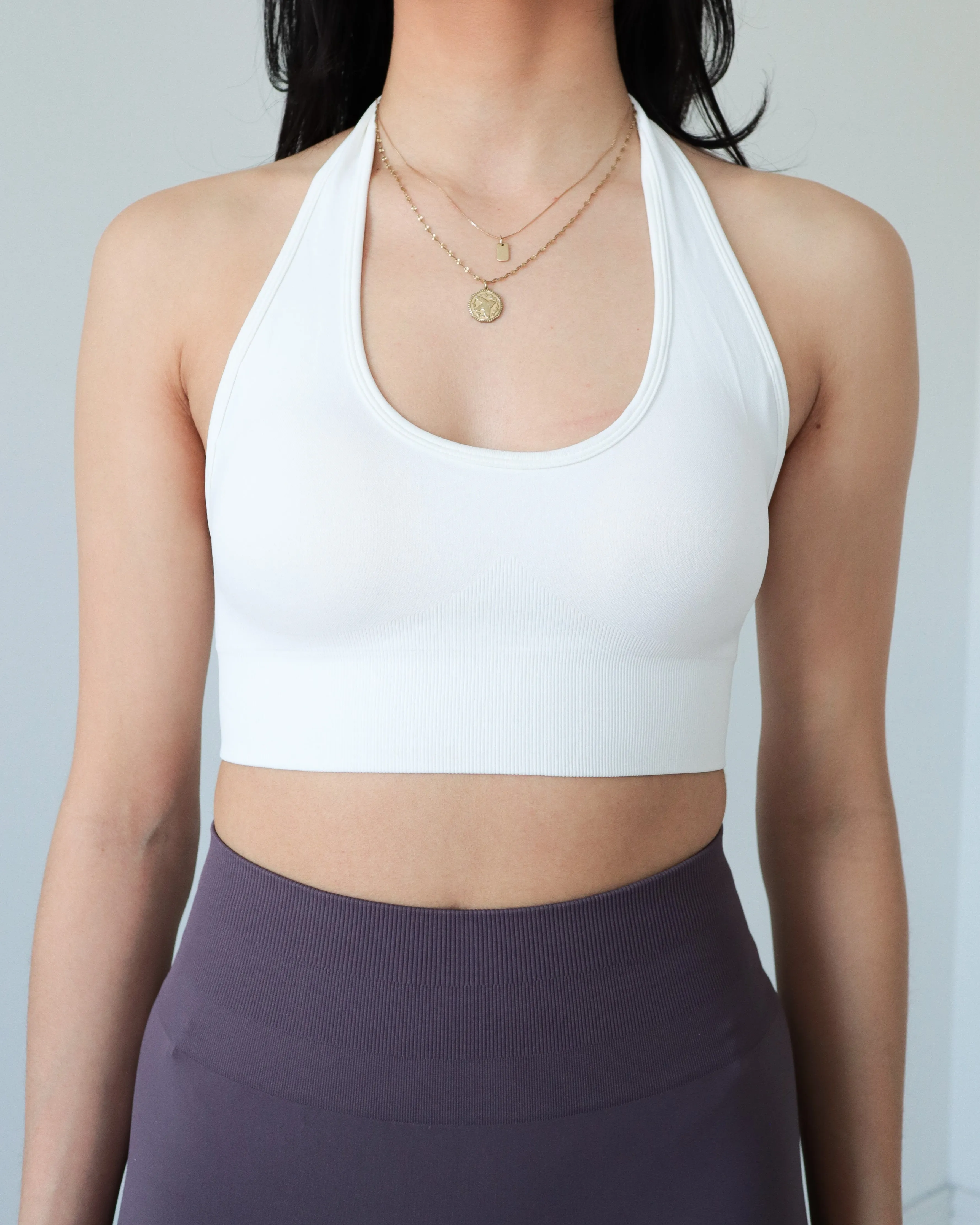 Enhance Halter Top - White sold by First Health Apparel product image thumbnail 3