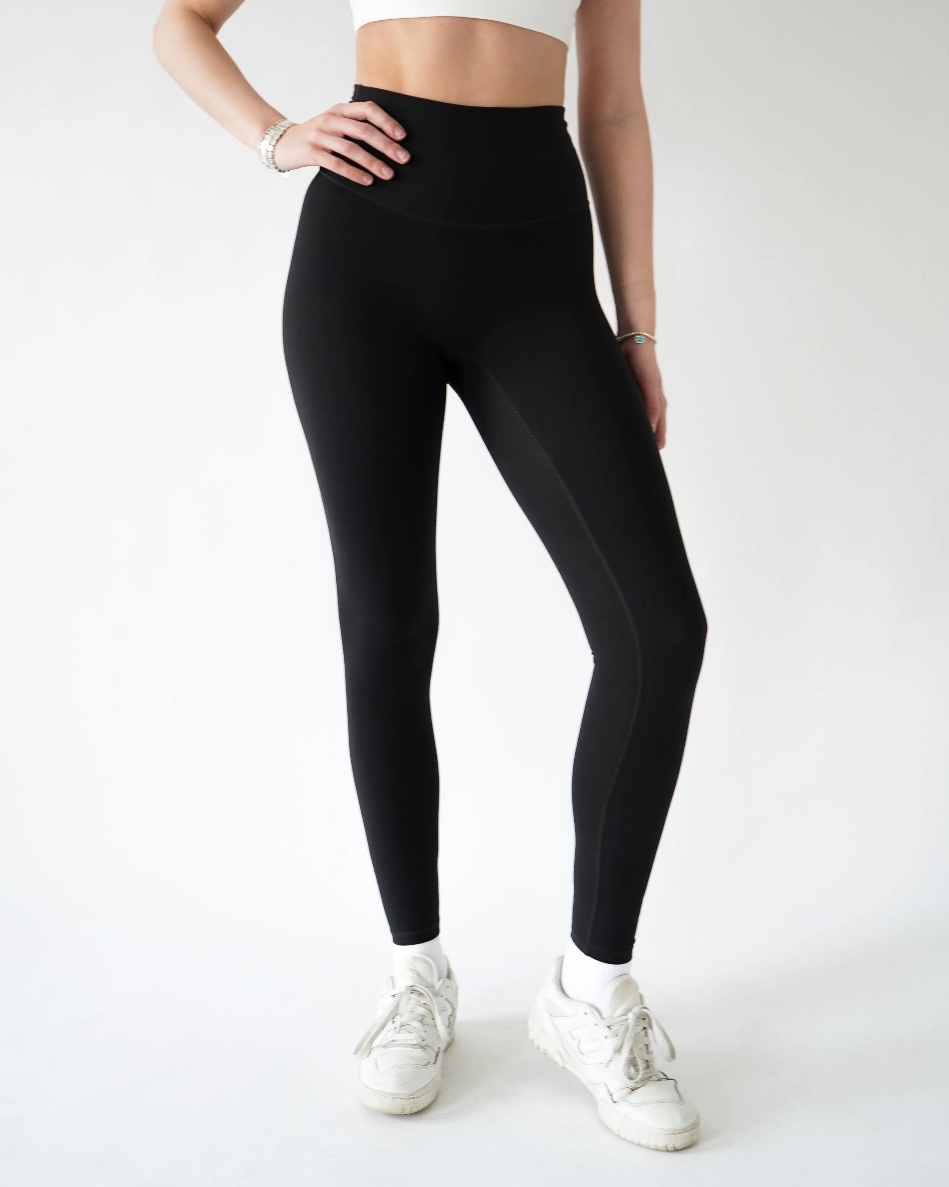 Performance Leggings 28’ - Black sold by First Health Apparel