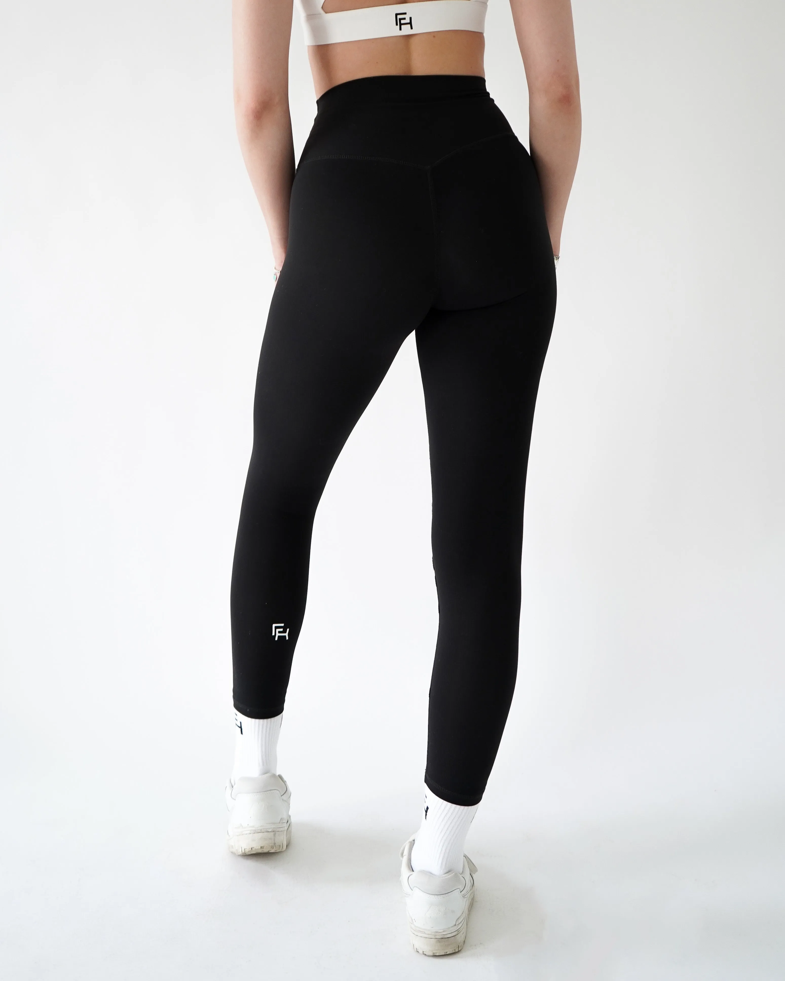 Performance Leggings 28’ - Black sold by First Health Apparel product image thumbnail 3