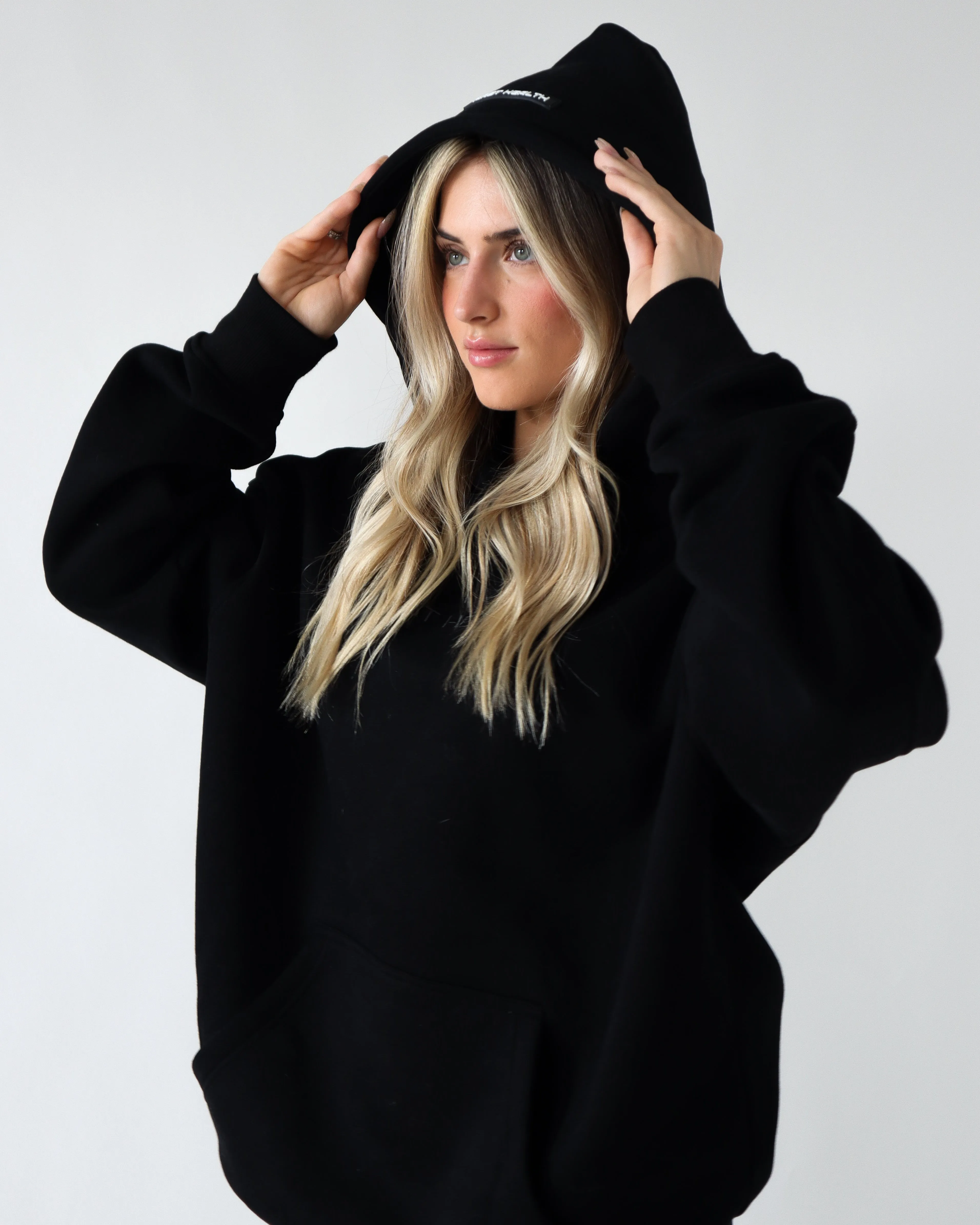LOUNGE HOODIE - Black sold by First Health Apparel