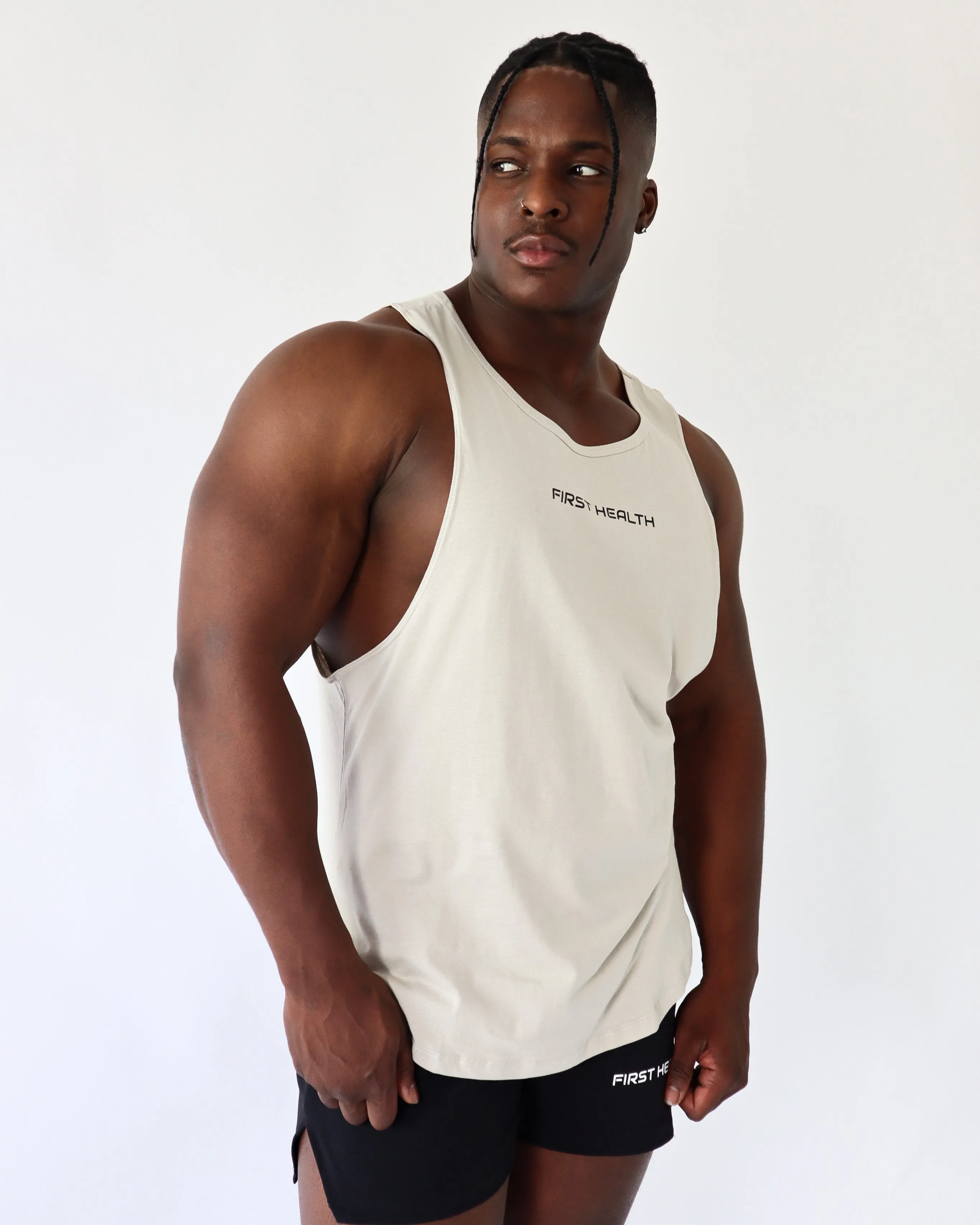 VITAL TANK TOP - Sand sold by First Health Apparel