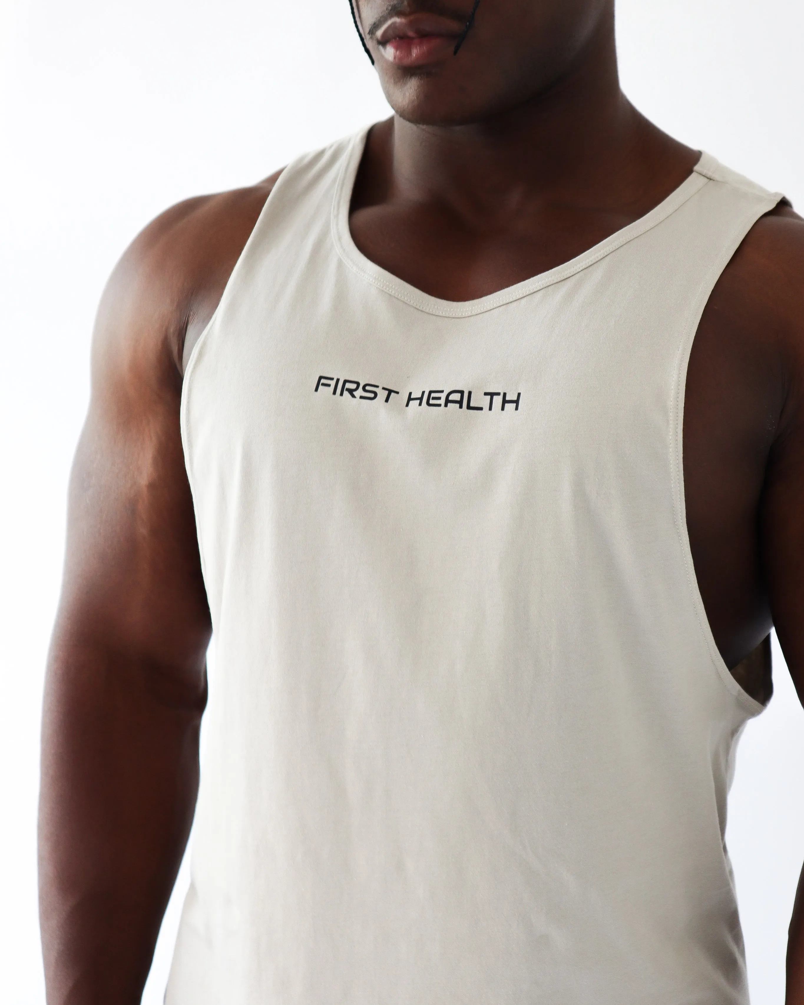 VITAL TANK TOP - Sand sold by First Health Apparel product image thumbnail 4