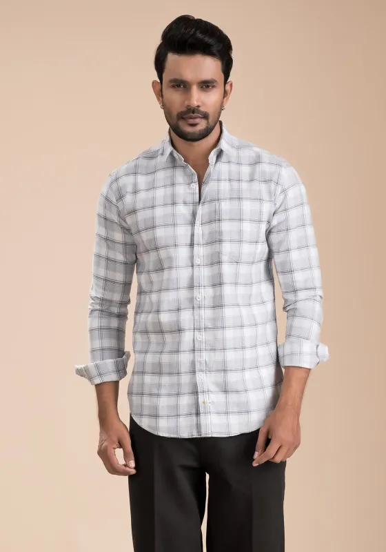 Men's Casual Full Shirt made by TopTen-Mart