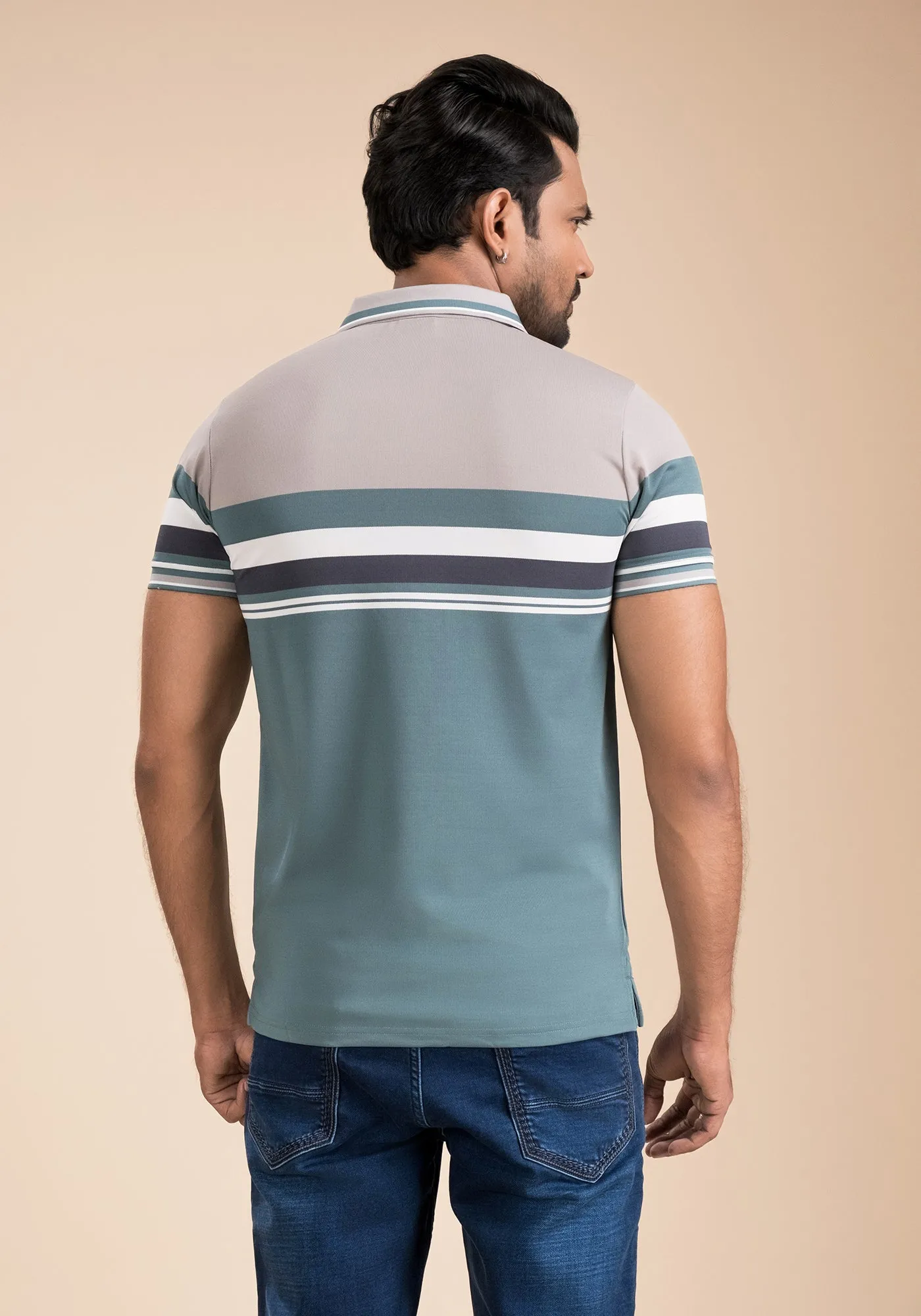 Men’s Stripe Polo sold by TopTen-Mart product image thumbnail 3