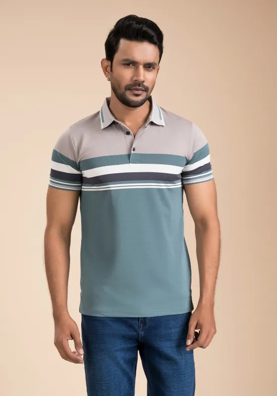 Men’s Stripe Polo made by TopTen-Mart