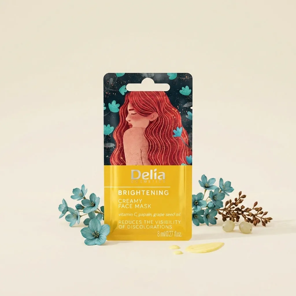 Delia Cosmetics Brightening Creamy Face Mask (8ml) sold by TopTen-Mart