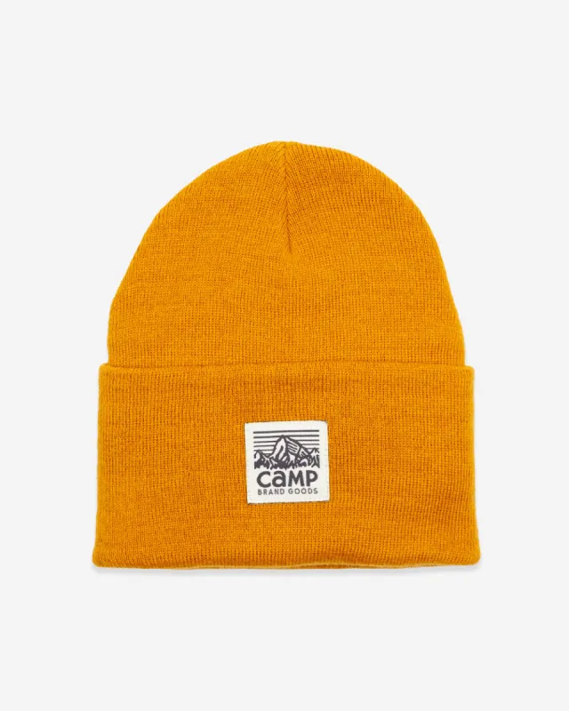 Heritage Logo Toque - Mustard sold by Camp Brand Goods