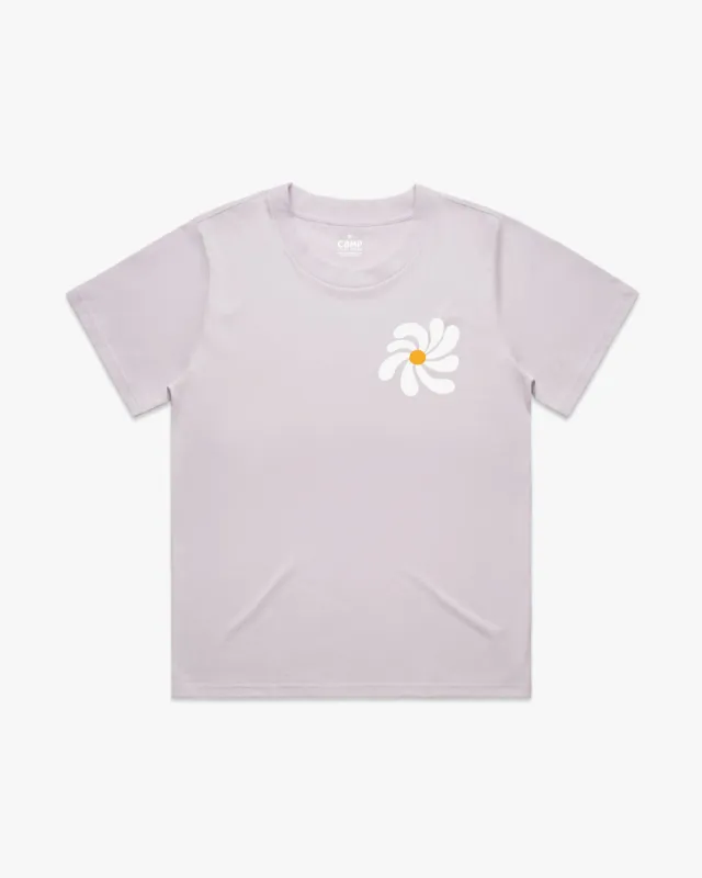 Loves Me W Easy Tee - Lilac sold by Camp Brand Goods