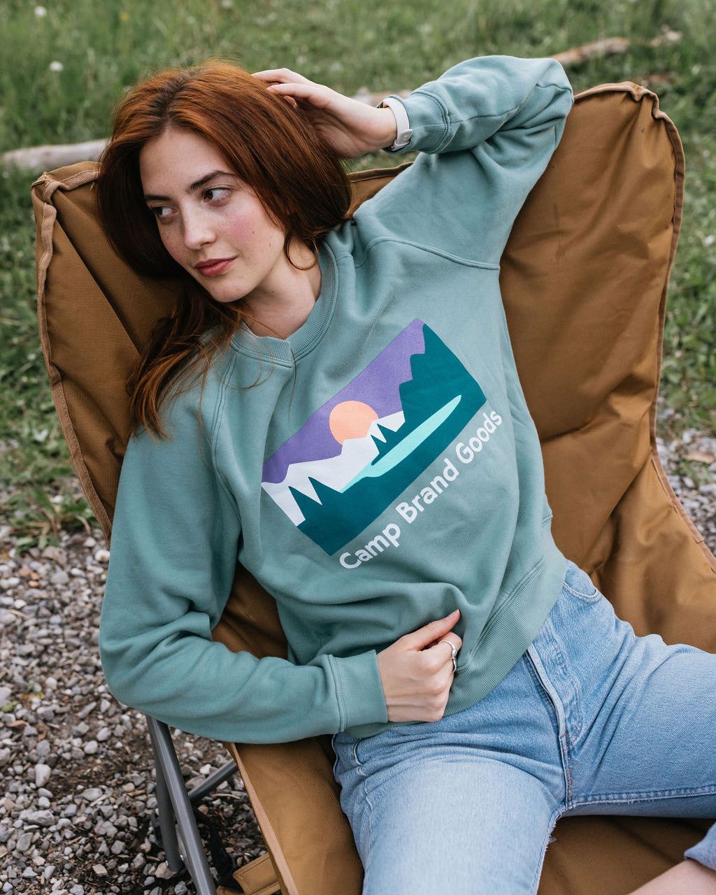 Campers Delight Sweatshirt sold by Camp Brand Goods product image thumbnail 2
