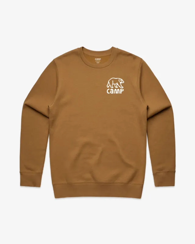 Griz Classic Crew - Camel sold by Camp Brand Goods