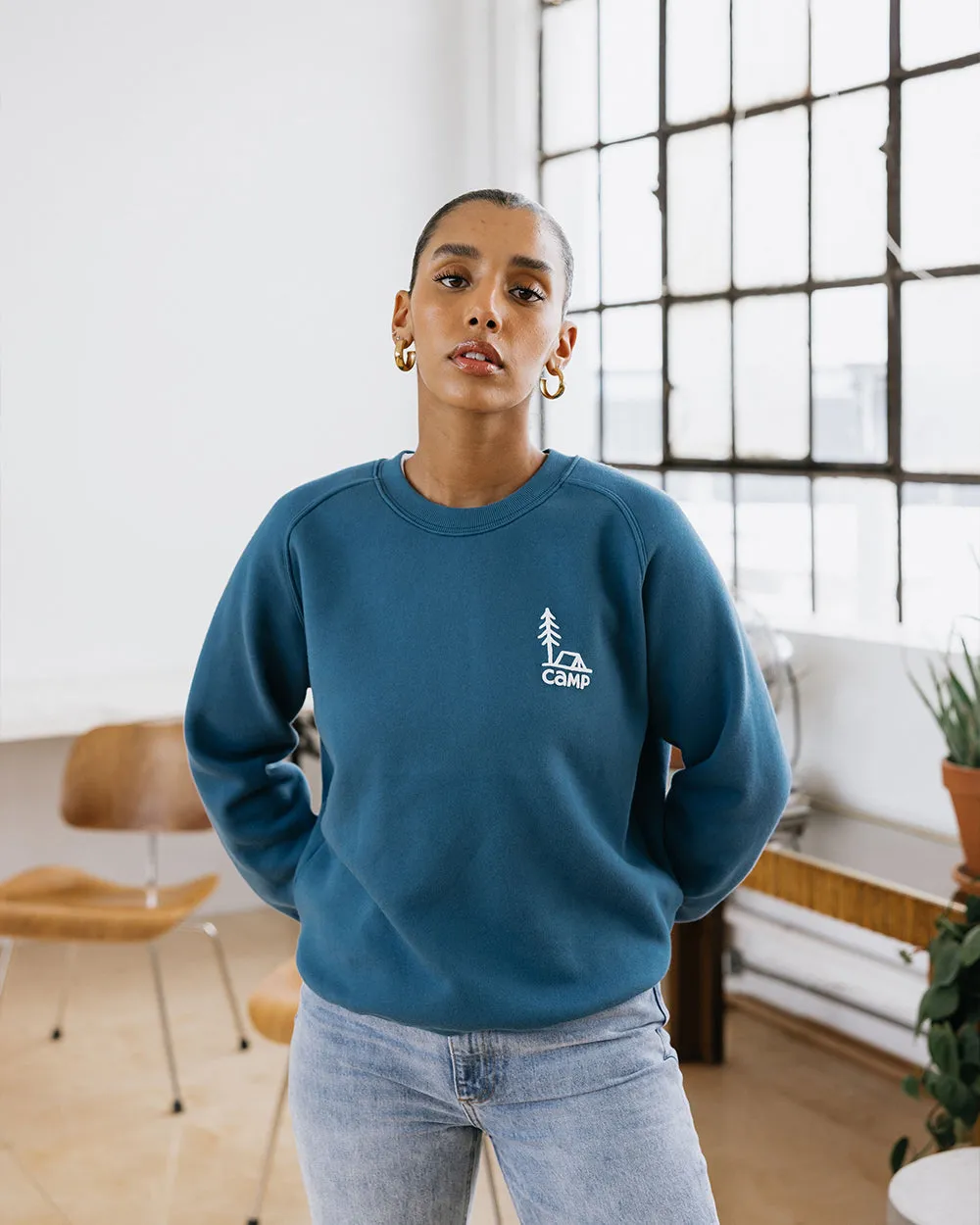 In Tents Box-Cut Sweatshirt sold by Camp Brand Goods product image thumbnail 2