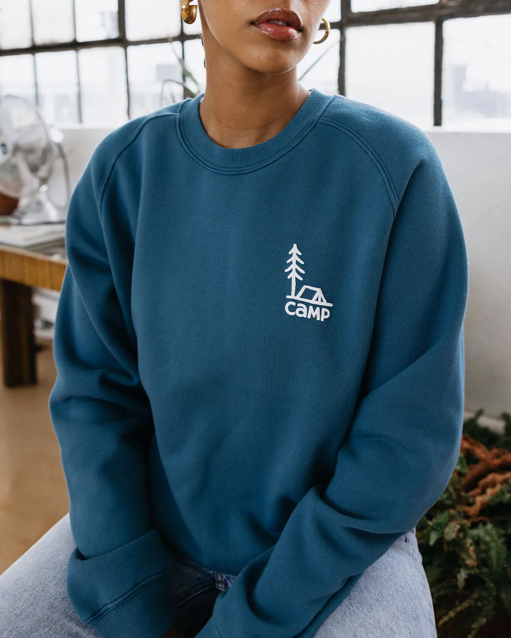 In Tents Box-Cut Sweatshirt sold by Camp Brand Goods product image thumbnail 3