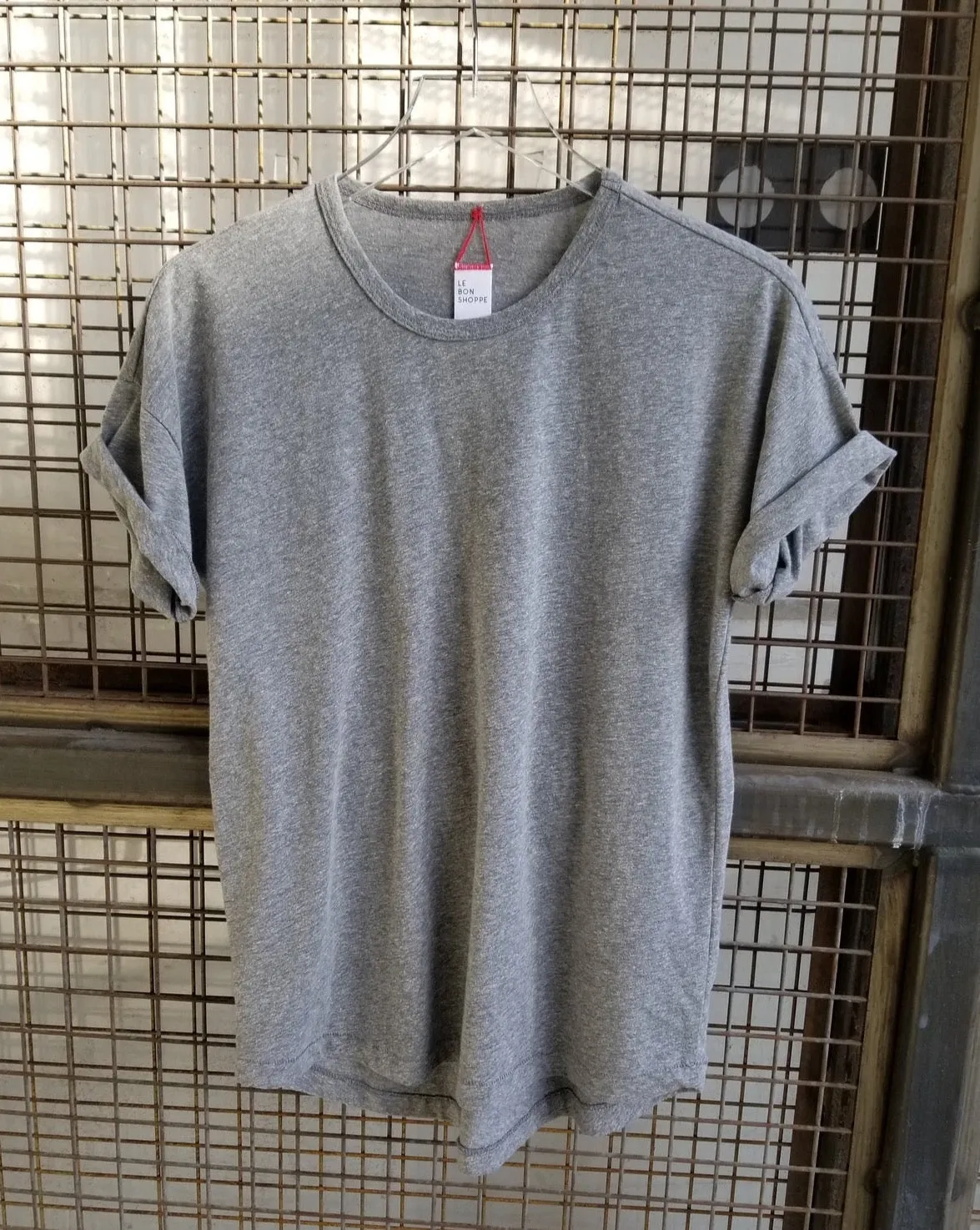 Her Tee Heather Grey sold by Camp Brand Goods