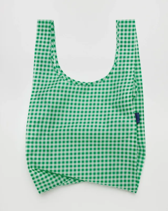Standard Baggu Green Gingham sold by Camp Brand Goods