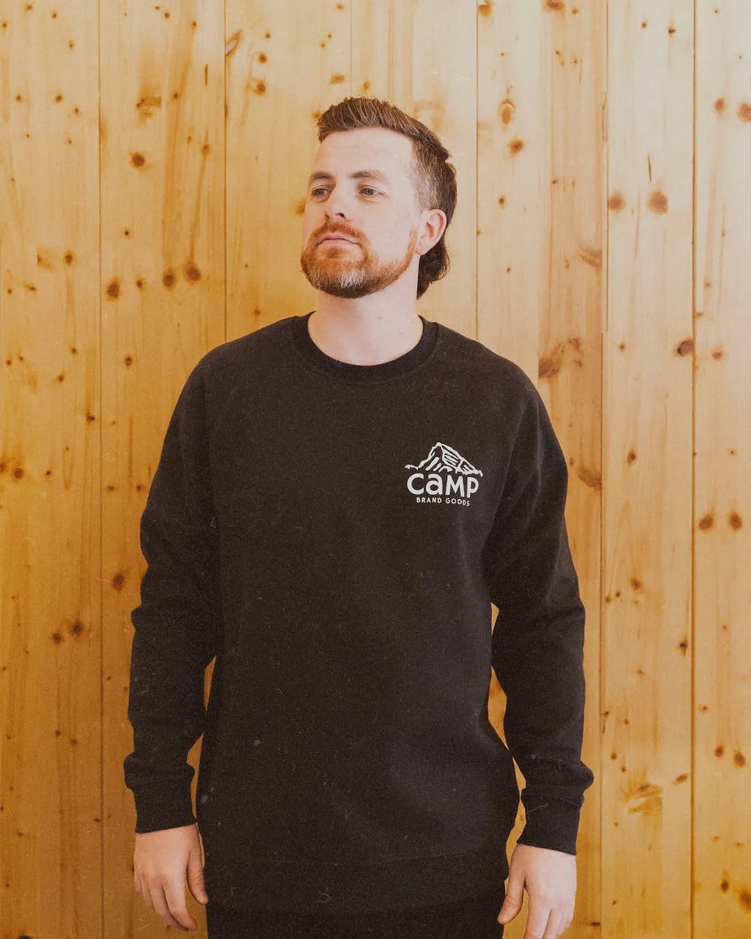 Peak Logo Raglan Crew sold by Camp Brand Goods product image thumbnail 2