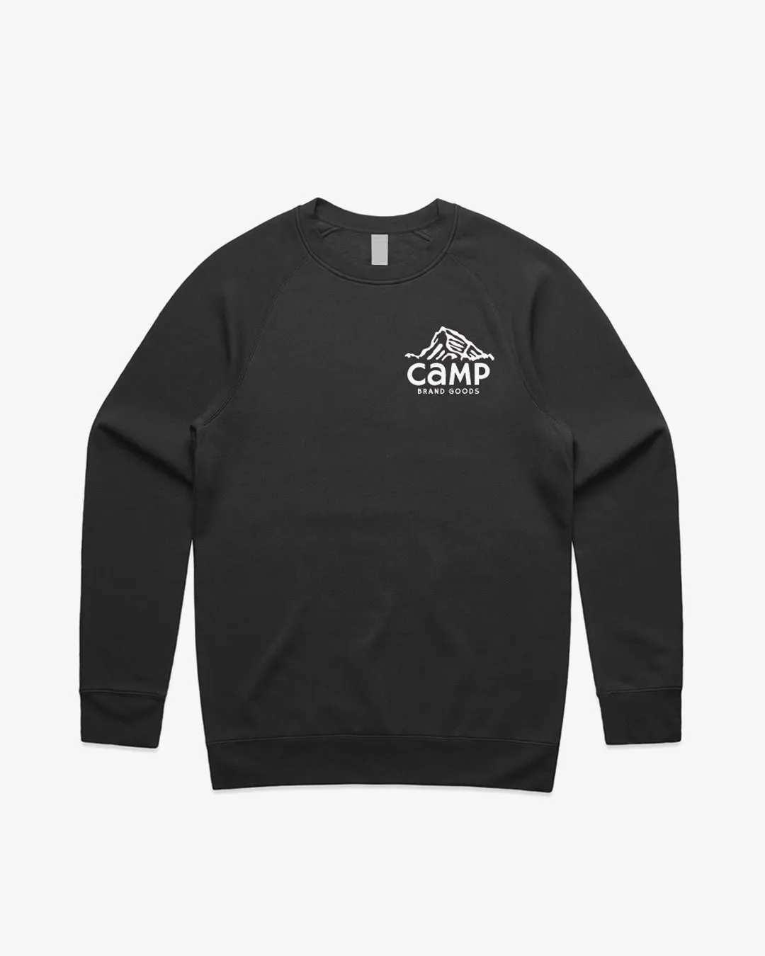 Peak Logo Raglan Crew sold by Camp Brand Goods