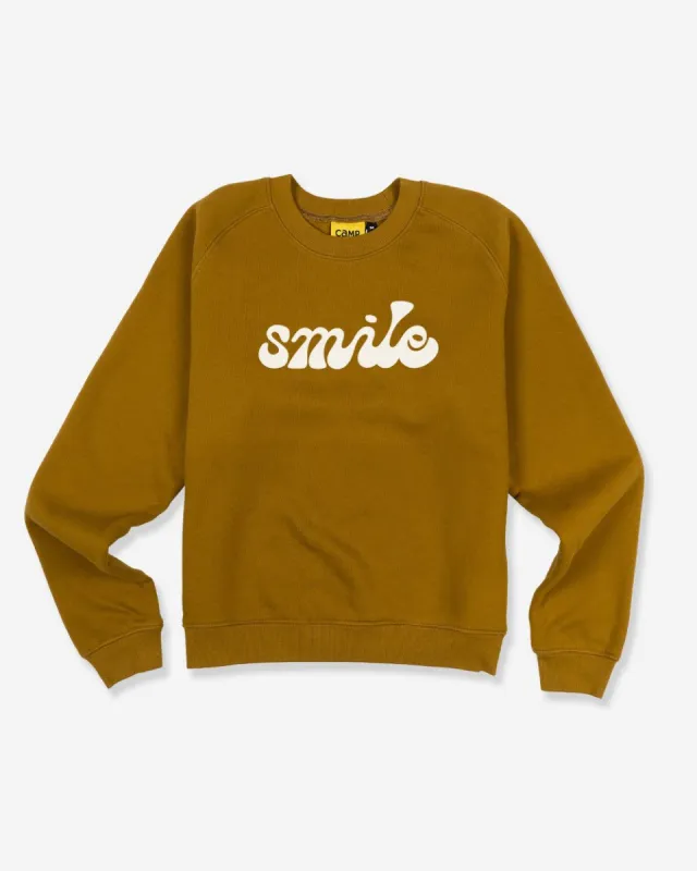 Smile Box Cut Sweatshirt sold by Camp Brand Goods