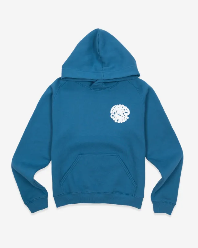 Happy Camper Crest Box-Cut  Hoodie sold by Camp Brand Goods