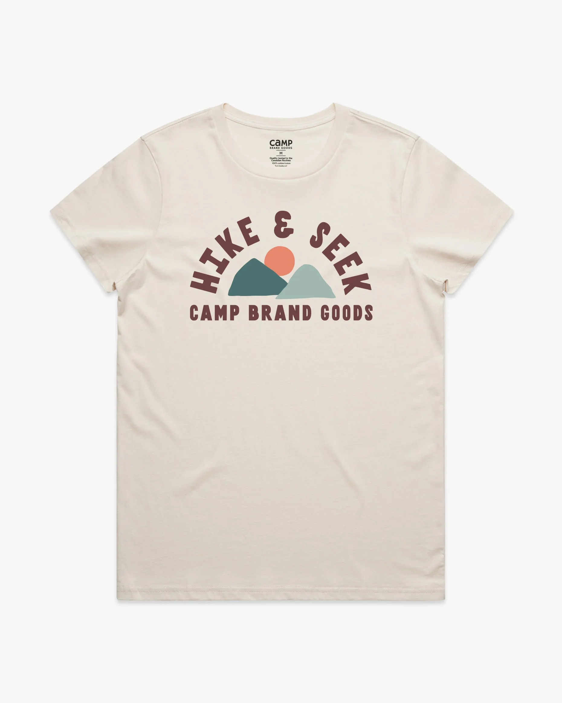 Hike & Seek W Classic Tee - Ecru sold by Camp Brand Goods