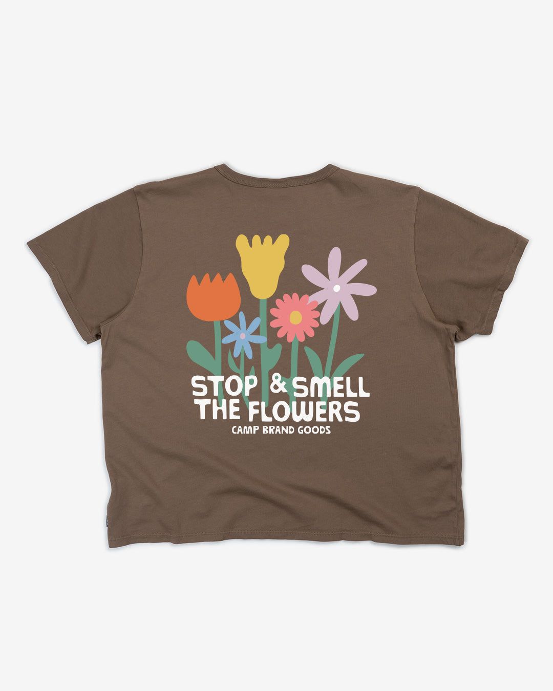 Smell the Flowers Box-Cut Tee sold by Camp Brand Goods product image thumbnail 2