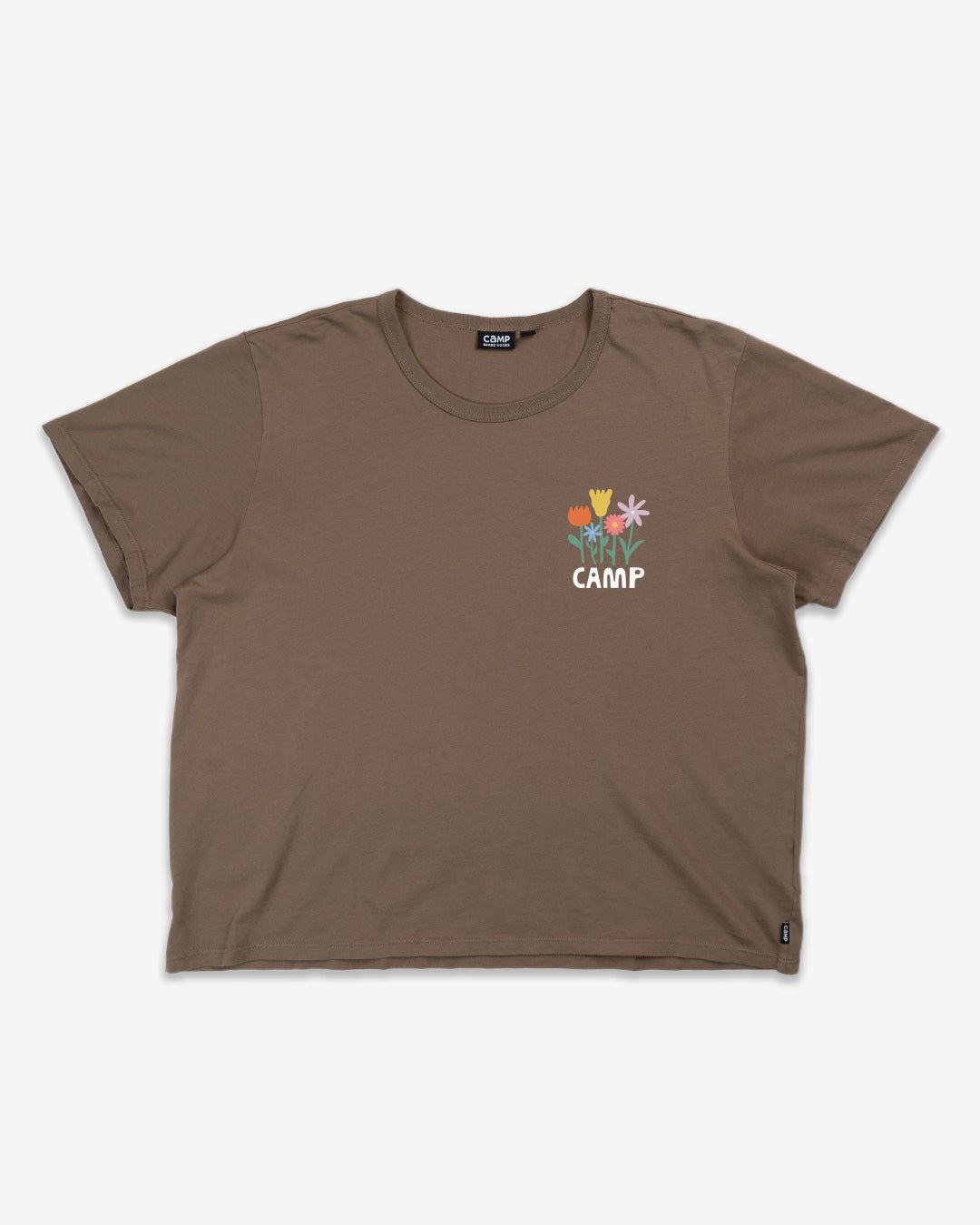 Smell the Flowers Box-Cut Tee sold by Camp Brand Goods