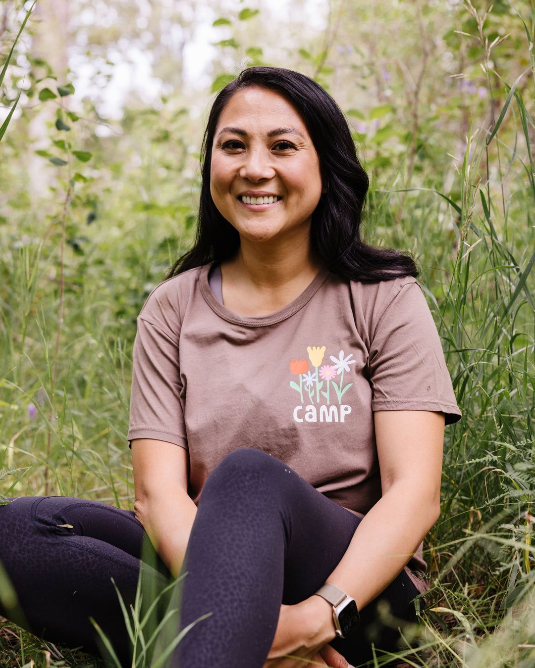 Smell the Flowers Box-Cut Tee sold by Camp Brand Goods product image thumbnail 3